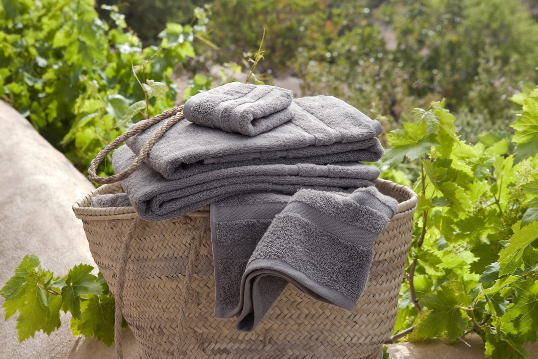 Face Towel Cassis Pearl Grey - DEIA Living - Bath Towel