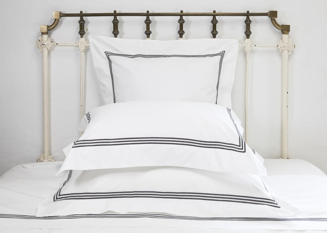 Standard Pillowcase Set White & Mink Elba - DEIA Living - Pillow Case
