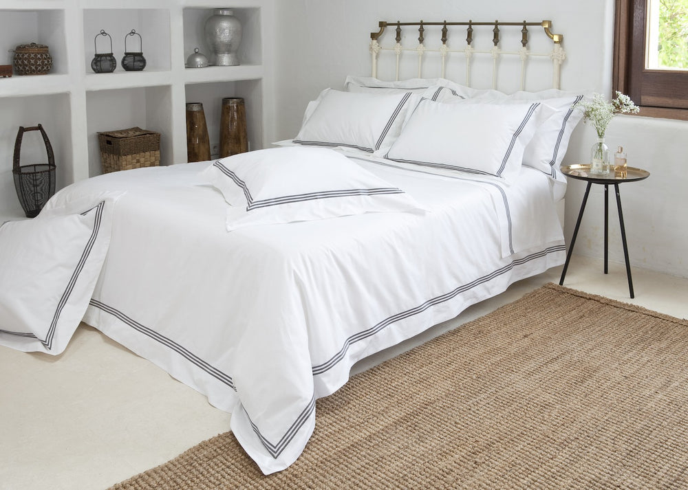 Standard Pillowcase Set White & Mink Elba - DEIA Living - Pillow Case