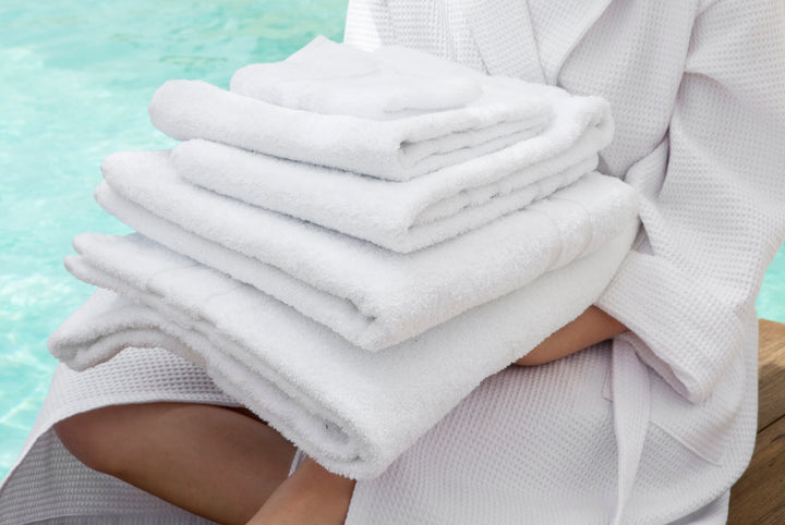 Hand Towel Set White - DEIA Living - Bath Towel