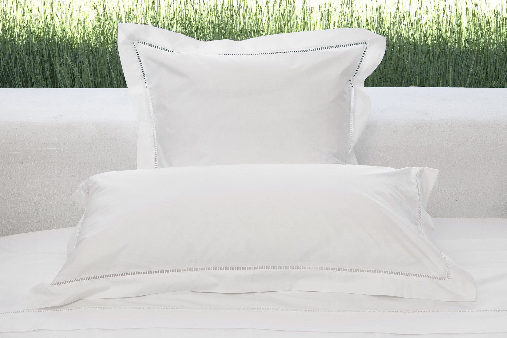 Tailored Euro Pillowcase White Saria