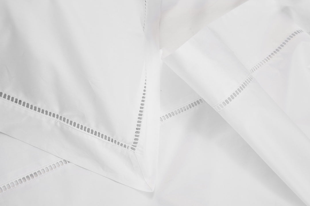 Tailored Euro Pillowcase White Saria - DEIA Living - Pillow Case
