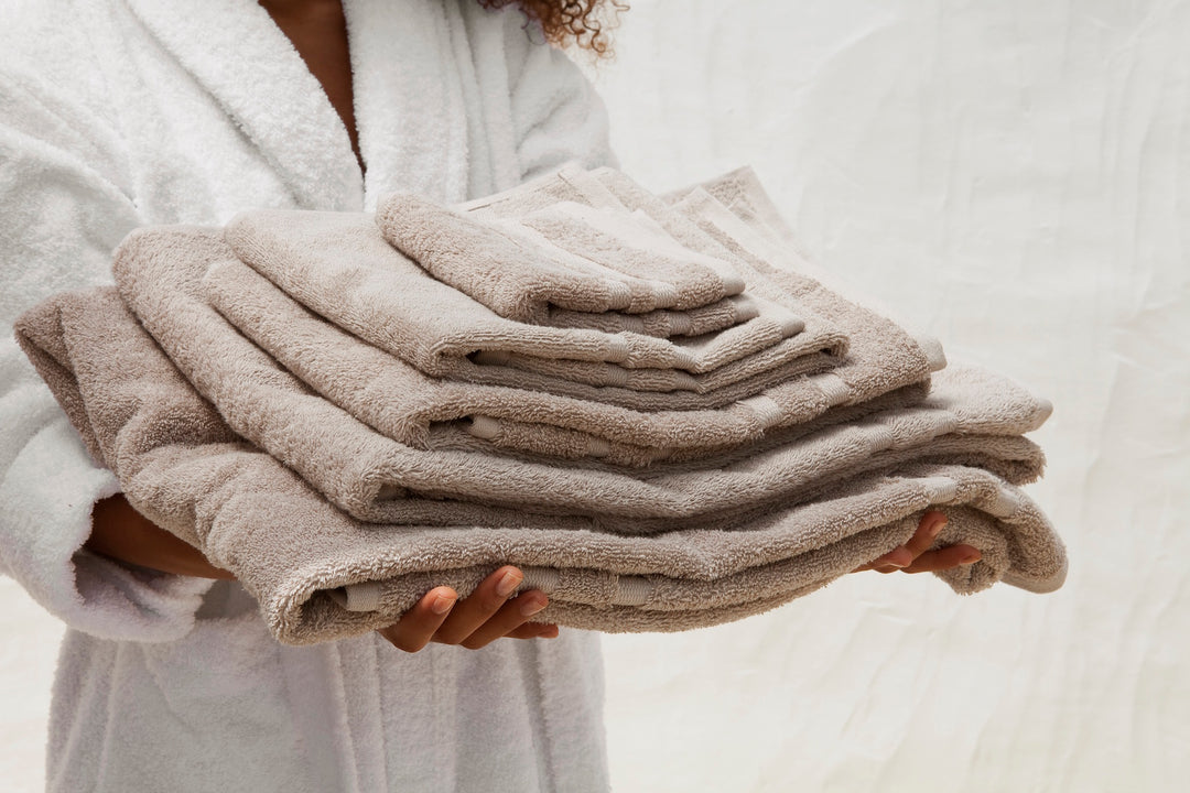 Bath Sheet Cassis Noisette - DEIA Living - Bath Towels