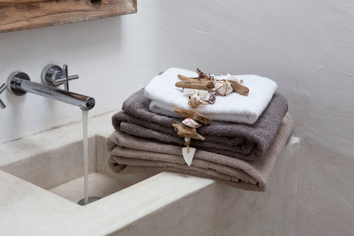 Hand Towel Cassis Noisette Beige - DEIA Living - Bath Towel